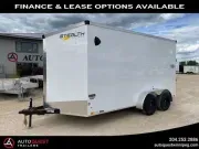 2026 Stealth Trailers 7' X 14' V-Nose Rear Ramp Door Cargo Trailer 