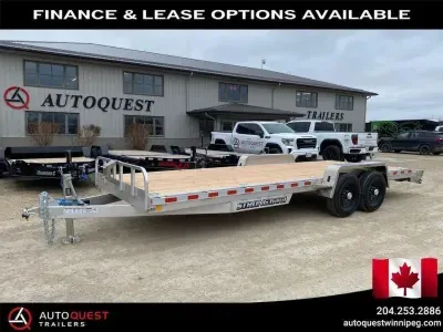 2026 Stronghaul 82" X 22' (20' + 2') Aluminum Equipment Hauler 