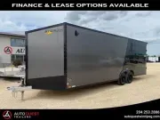 2026 Stealth Trailers 8.5' X 24' V-Nose Rear Ramp Door Cargo Trailer 