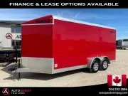 2022 Agassiz 7' X 16' X 84" V-Nose Rear Ramp Door Cargo Trailer 