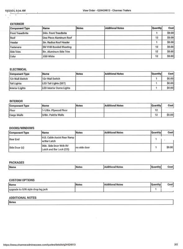 used Cargo (Enclosed) Trailers Charmac Trailers  for sale, in Louisville, CO Thumbnail 19