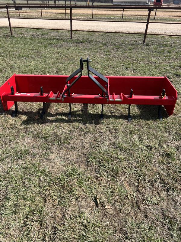 2023 Iron Craft 8' Heavy Box Blade Red Blades / Box Scrapers