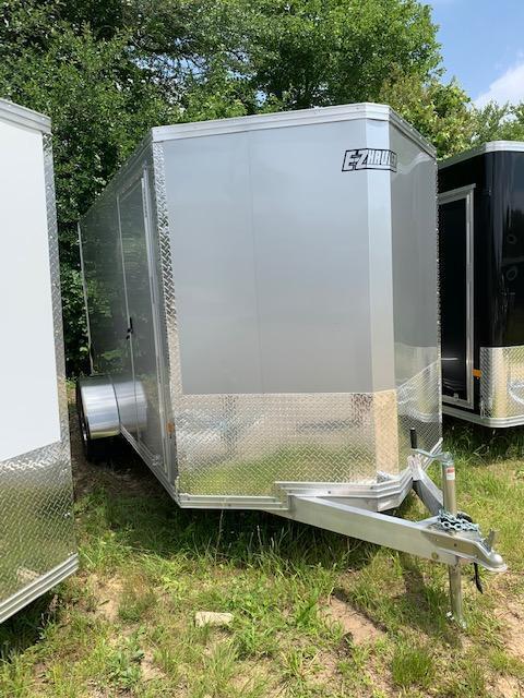 2021 EZ HAULER 6X10 Enclosed Cargo Trailer - SILVER - Ramp Door 2021 EZ HAULER 6X10 Enclosed Cargo Trailer - SILVER - Ramp Door