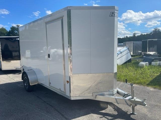 2022 EZ HAULER 6X12 Enclosed Cargo Trailer Aluminum Frame White w/ RAMP 2022 EZ HAULER 6X12 Enclosed Cargo Trailer Aluminum Frame White w/ RAMP