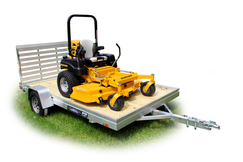 2024 Aluma 5'8"X10' Wood Deck Utility Trailer with Ramp - 2,990 GVWR