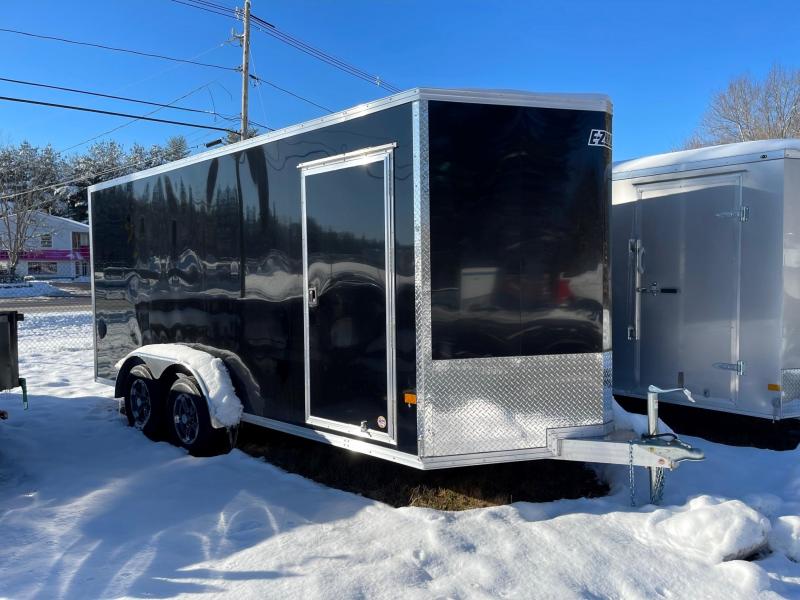 2022 EZ Hauler 7X16 Enclosed Trailer w/ RAMP DOORS - BLACK 2022 EZ Hauler 7X16 Enclosed Trailer w/ RAMP DOORS - BLACK