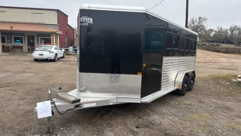 2026 Frontier Aluminum Livestock Trailer 7X16 3,500Lb Axles