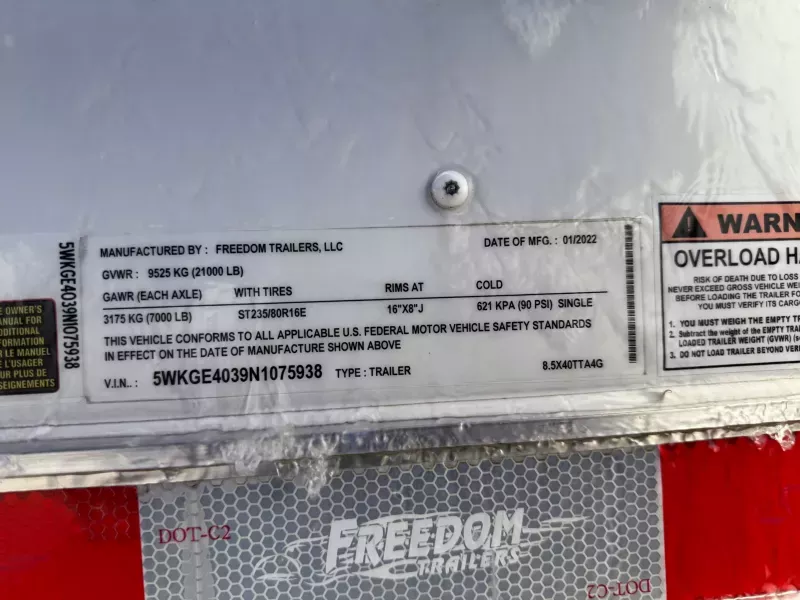 used Car Haulers / Racing Trailers Freedom Trailers  for sale, in North Port, FL Thumbnail 14