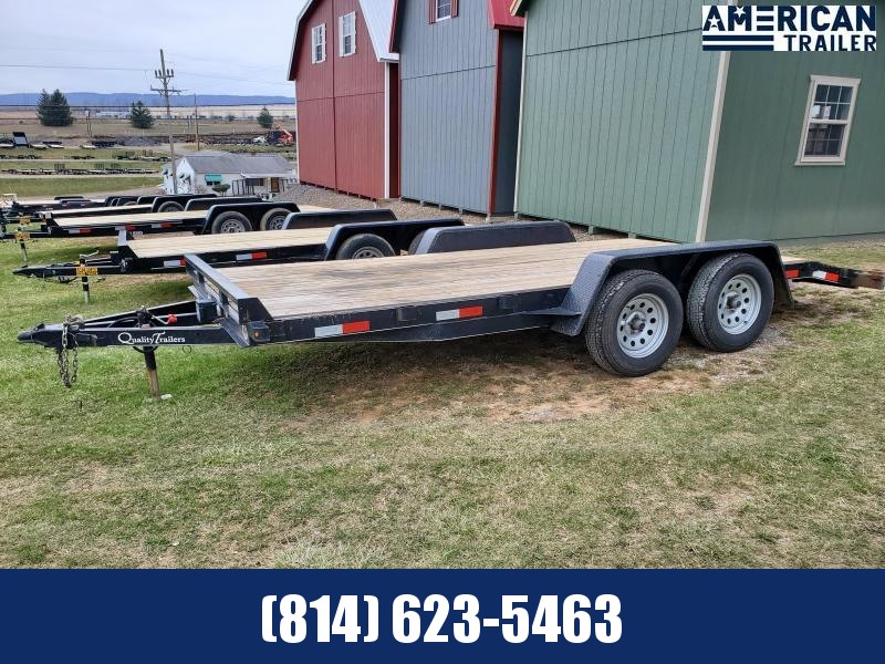 Quality Trailer General Duty Wood Deck Car Hauler - 16' - 7000 GVWR Quality Trailer General Duty Wood Deck Car Hauler - 16' - 7000 GVWR
