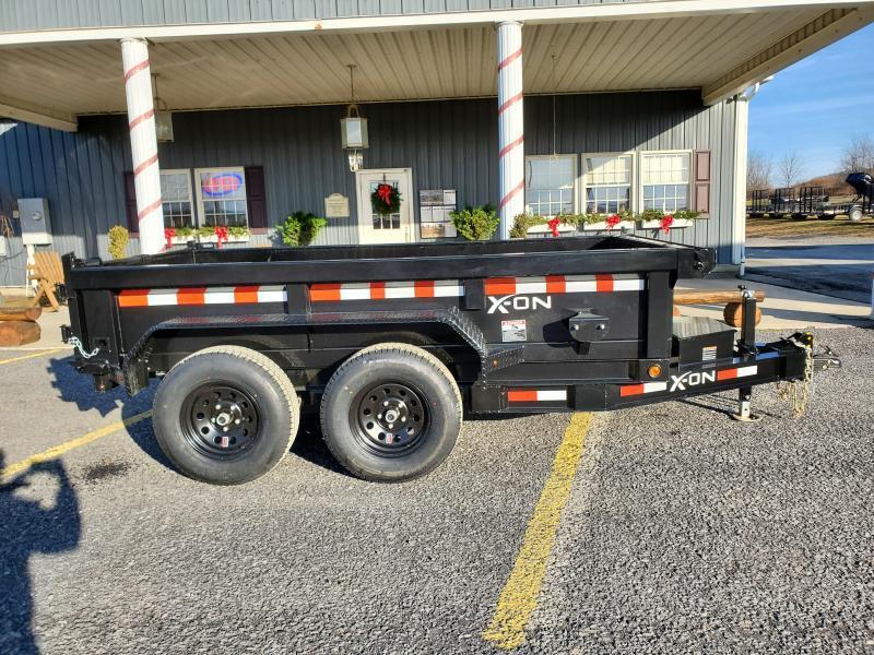 X-On Low Profile Dump Trailer - 60"x10' - 7K GVWR - 18" Sides - 3-Way Rear Gate X-On Low Profile Dump Trailer - 60"x10' - 7K GVWR - 18" Sides - 3-Way Rear Gate