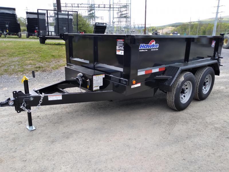 2021 Hawke Trailers Low Profile Dump Trailer / 72"x10' / 10,000 GVWR / Scissor Lift / Double Barn Door Rear Gate 2021 Hawke Trailers Low Profile Dump Trailer / 72"x10' / 10,000 GVWR / Scissor Lift / Double Barn Door Rear Gate
