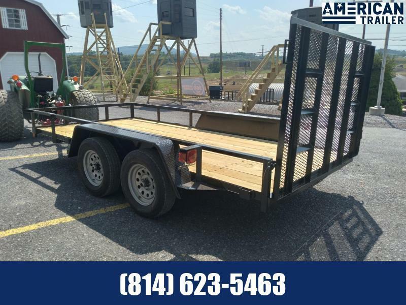 American Trailer Economy Utility Trailer 16' 7000 GVWR American