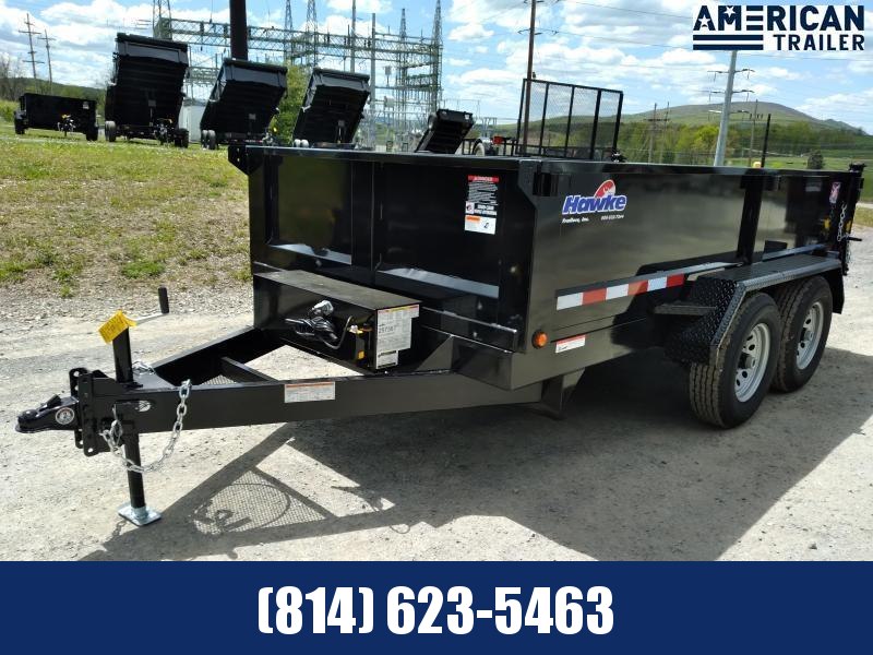 Hawke Trailers Low Profile Dump Trailer 72"x10' - 10,000 GVWR Hawke Trailers Low Profile Dump Trailer 72"x10' - 10,000 GVWR