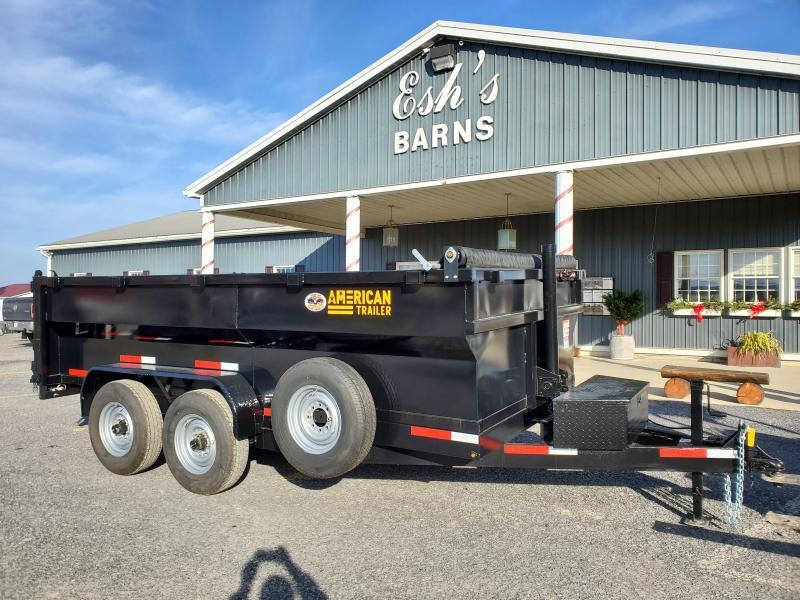 American Trailer Telescopic Dumper - 84"x14' - 14K GVWR - 36" Sides - Tarp Kit - Spare Included American Trailer Telescopic Dumper - 84"x14' - 14K GVWR - 36" Sides - Tarp Kit - Spare Included