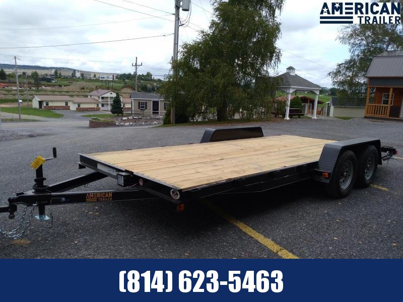 American Trailer / Economy Wood Deck Car Hauler / 18' / 7000 GVWR American Trailer / Economy Wood Deck Car Hauler / 18' / 7000 GVWR