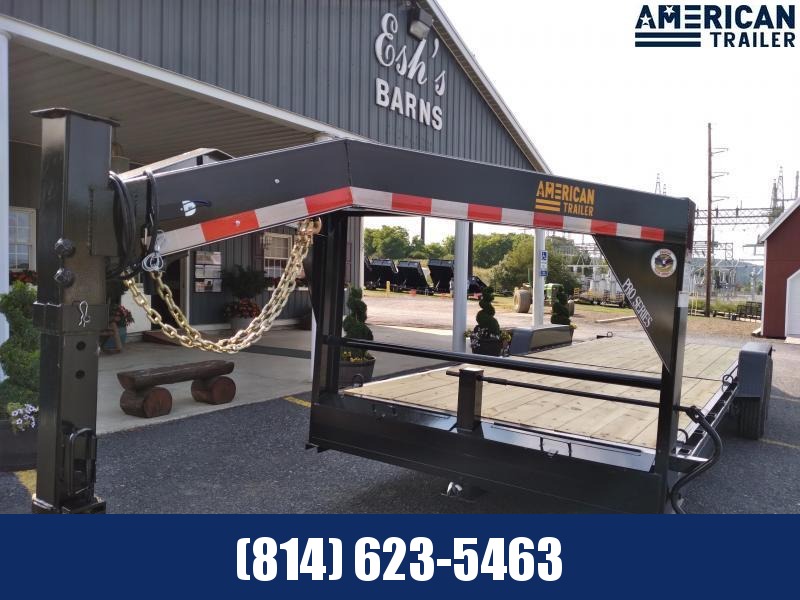American Trailer Pro Grade Gooseneck Split Tilt Fender Equipment 24' 6" - 15,000 GVWR American Trailer Pro Grade Gooseneck Split Tilt Fender Equipment 24' 6" - 15,000 GVWR