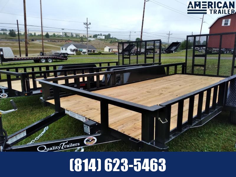Quality Trailers General Duty Landscape 16' - 7000 GVWR - ATV Rails Quality Trailers General Duty Landscape 16' - 7000 GVWR - ATV Rails