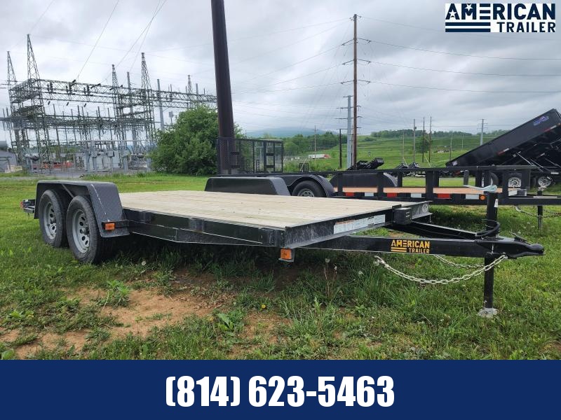 2022 American Trailer Economy Wood Deck Car Hauler - 7K GVWR - 16' 2022 American Trailer Economy Wood Deck Car Hauler - 7K GVWR - 16'