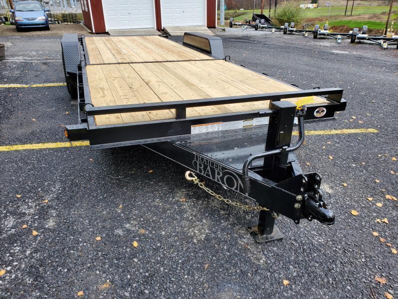 Trailer Baron Pro-Grade Split-Tilt Equipment 22'6" 15K -8' Fixed Deck -6" Channel Frame & Tongue -Tool Tray With Lockable Lid -LED Lights -12K Drop Leg Jack -Slipper Spring Suspension -7000# Braking Axles -16" 10 Ply Nitrogen Filled Radial Tires Trailer Baron Pro-Grade Split-Tilt Equipment 22'6" 15K -8' Fixed Deck -6" Channel Frame & Tongue -Tool Tray With Lockable Lid -LED Lights -12K Drop Leg Jack -Slipper Spring Suspension -7000# Braking Axles -16" 10 Ply Nitrogen Filled Radial Tires