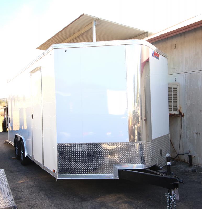 8.5X20 CARGO SPORT 10K, VNOSE, 7' TALL, RAMP REAR DOOR 8.5X20 CARGO SPORT 10K, VNOSE, 7' TALL, RAMP REAR DOOR