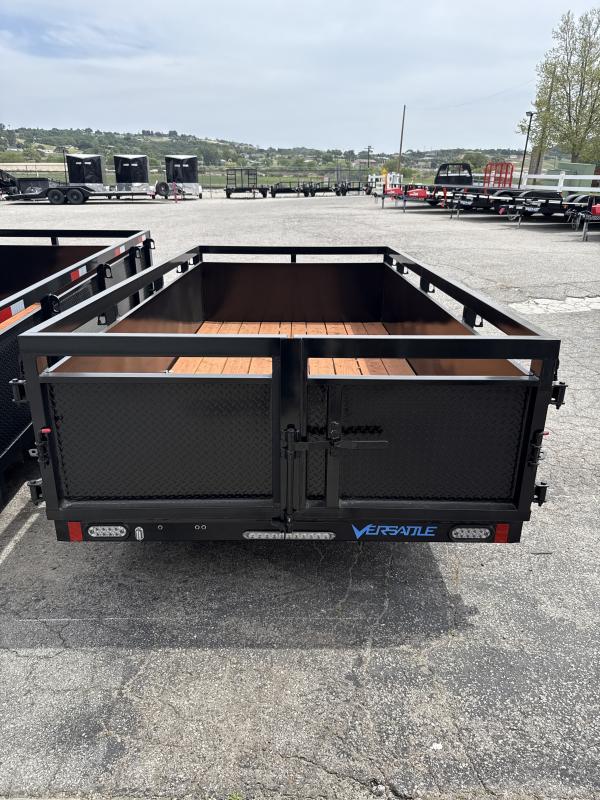 2026 VERSATILE 6X12 SAU/32"SOLID SIDES/DOUBLE REAR DOORS/SPARE