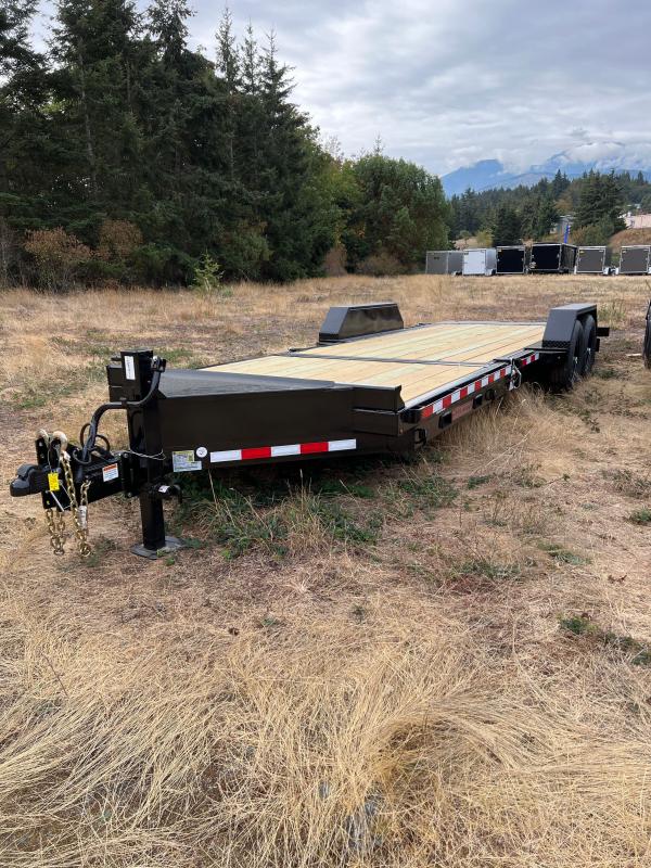 2023 Midsota TB22 Equipment Trailer W/ AFrame Steel Tool Box, Pallet Fork Holder Koenig