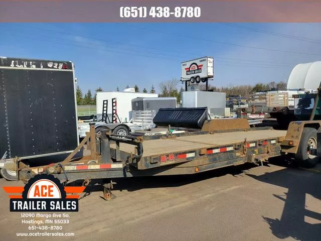 2015 Behnke Used BCT2214 Tilt Bed Equipment Trailer