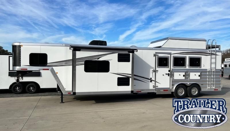 2023 Merhow Trailers Next Generation 8315 3 Horse Living Quarters Horse Trailer with OUTDOOR KITCHEN 2023 Merhow Trailers Next Generation 8315 3 Horse Living Quarters Horse Trailer with OUTDOOR KITCHEN