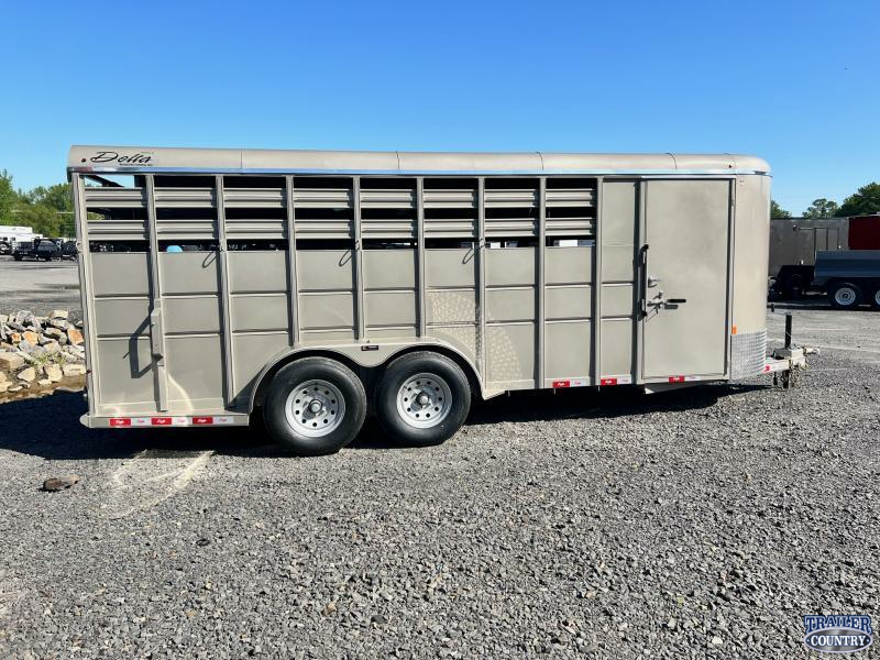 2022 Delta Manufacturing 500 2 Horse Stock Combo Horse Trailer
