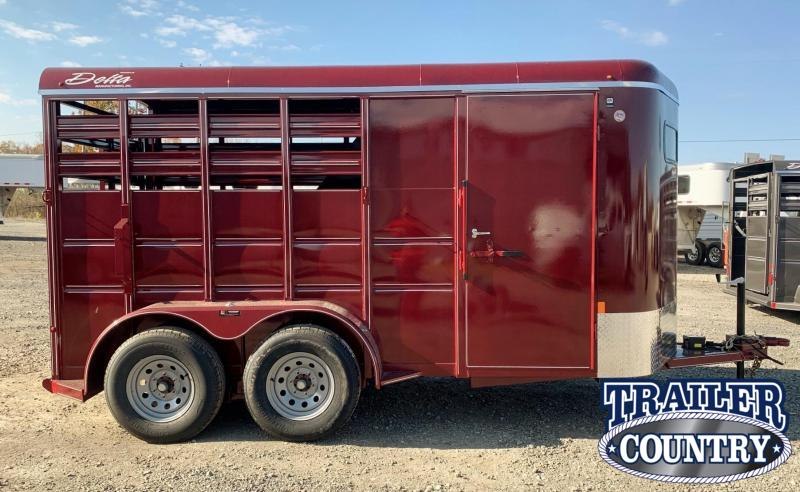 2021 Delta Manufacturing 500 14' 2 Horse Stock Combo Livestock Trailer 2021 Delta Manufacturing 500 14' 2 Horse Stock Combo Livestock Trailer