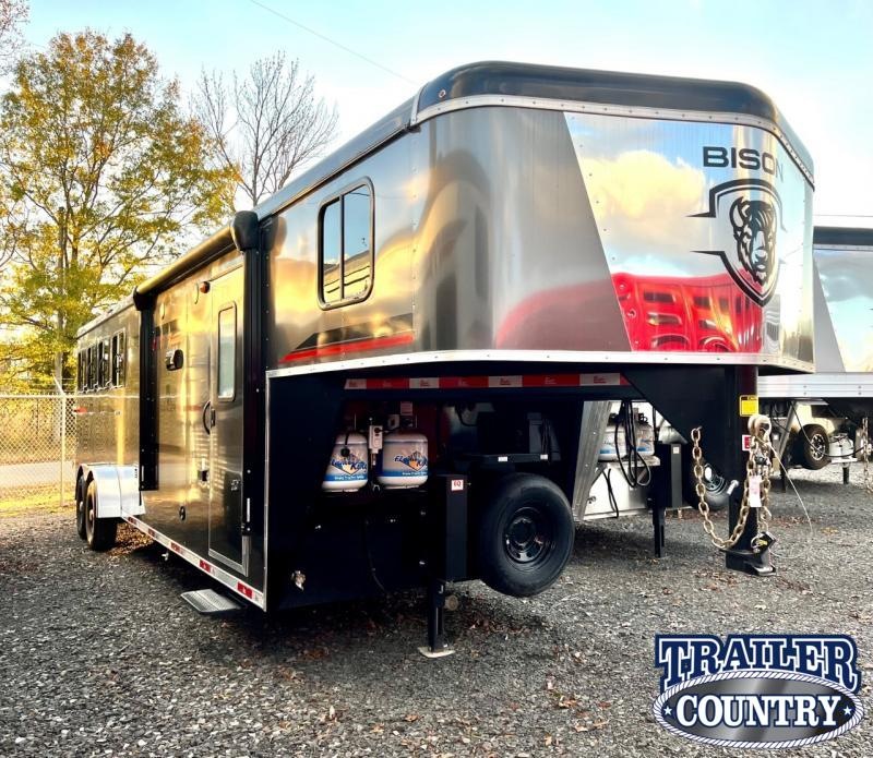 2023 Bison Trailers Ranger 7410 4 Horse Living Quarters Horse Trailer