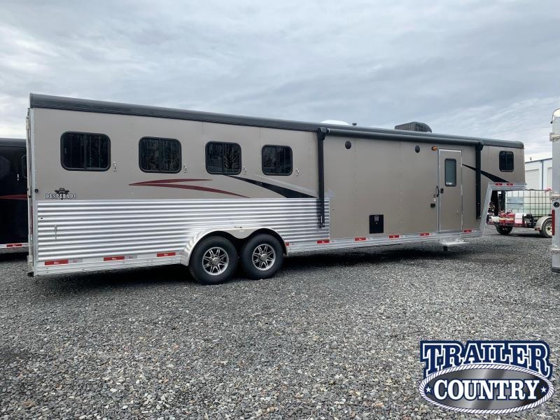 2021 Bison Trailers 7411S Desperado 4 Horse Living Quarters Trailer with Slide Out 2021 Bison Trailers 7411S Desperado 4 Horse Living Quarters Trailer with Slide Out