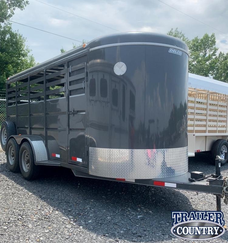 2017 Delco Trailers 16' Bumper Pull Livestock Trailer Livestock Trailer 2017 Delco Trailers 16' Bumper Pull Livestock Trailer Livestock Trailer