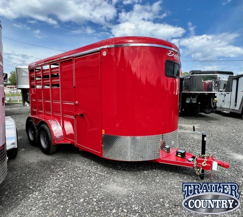 2022 Delta Manufacturing 500 2 Horse Stock Combo Livestock Trailer 2022 Delta Manufacturing 500 2 Horse Stock Combo Livestock Trailer
