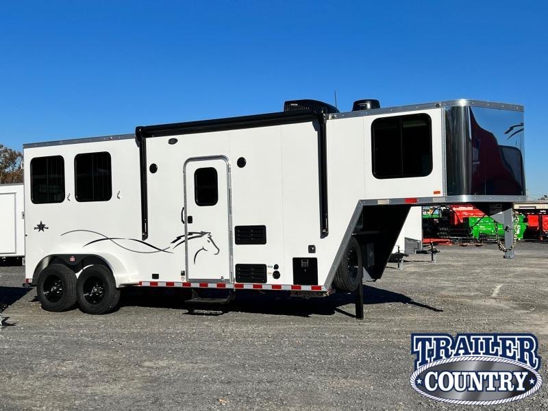 2022 Dixie Star Trail Rider 2 Horse Living Quarters Trailer w/slide - IN STOCK! 2022 Dixie Star Trail Rider 2 Horse Living Quarters Trailer w/slide - IN STOCK!