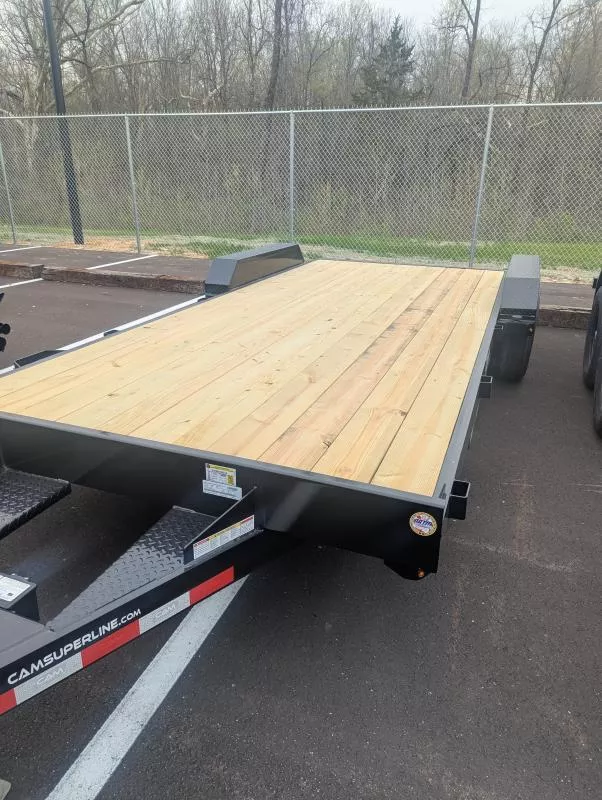 2026 Cam Superline  7' x 20' 5 Ton Car Hauler (Wood Deck)