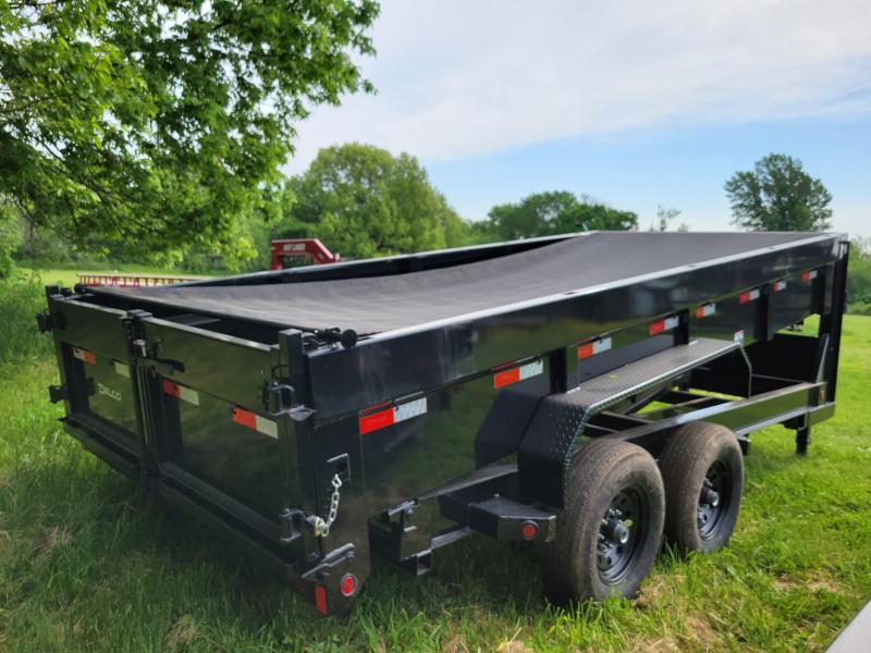 Delco 83 x 16' 14000# Gooseneck Pull Dump Trailer Delco 83 x 16' 14000# Gooseneck Pull Dump Trailer
