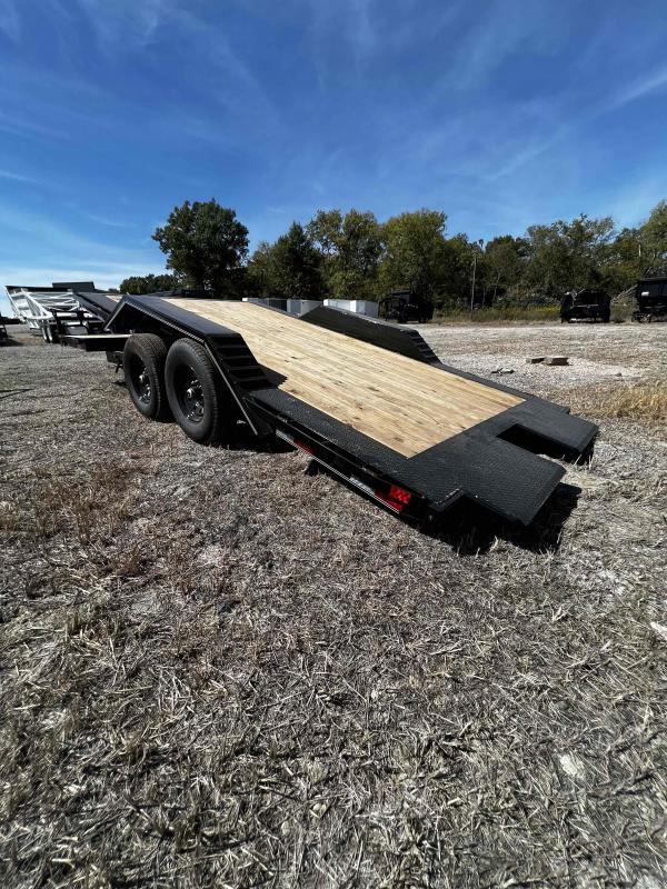 Delco 102" x 16'+4' Dovetail Bumper Pull 14000# Flatbed Equipment Trailer Delco 102" x 16'+4' Dovetail Bumper Pull 14000# Flatbed Equipment Trailer