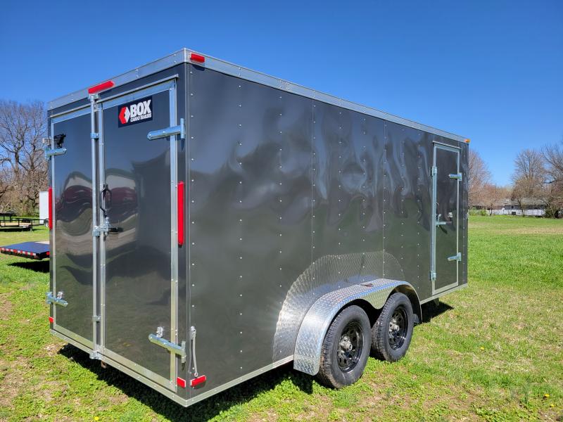 Box Cargo 7'x16' Bumper Pull Enclosed Cargo Trailer Box Cargo 7'x16' Bumper Pull Enclosed Cargo Trailer