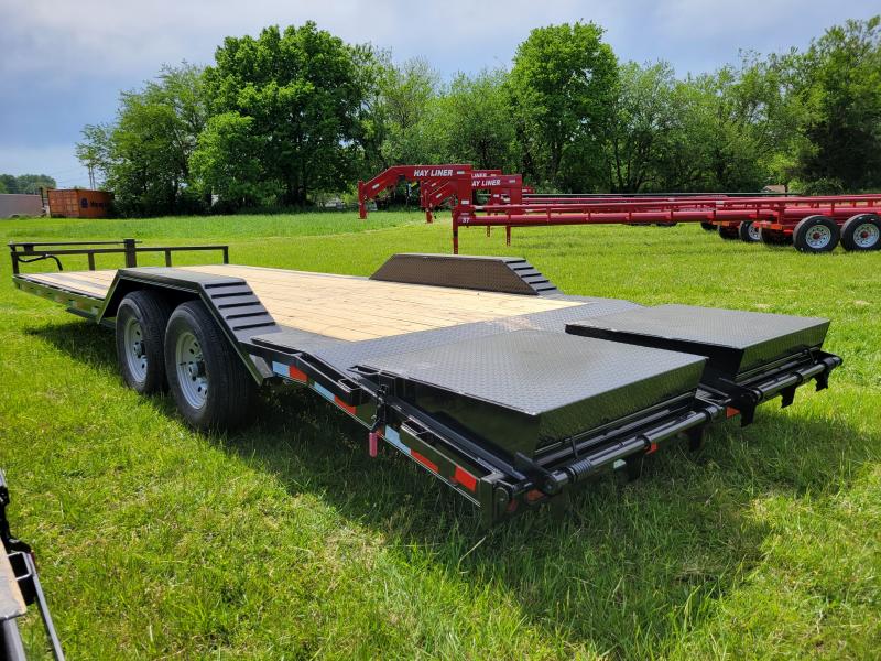 Delco 102" x 20'+4' Dovetail Bumper Pull 14000# Flatbed Equipment Trailer Delco 102" x 20'+4' Dovetail Bumper Pull 14000# Flatbed Equipment Trailer