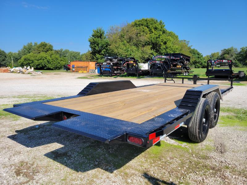 Delco 83" x 16'+6' Dovetail Bumper Pull 14000 Flatbed Equipment