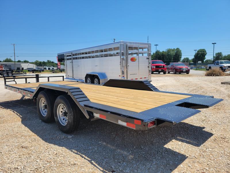 Delco 102" x 16'+6' Dovetail Bumper Pull 14000# Flatbed Equipment Trailer Delco 102" x 16'+6' Dovetail Bumper Pull 14000# Flatbed Equipment Trailer