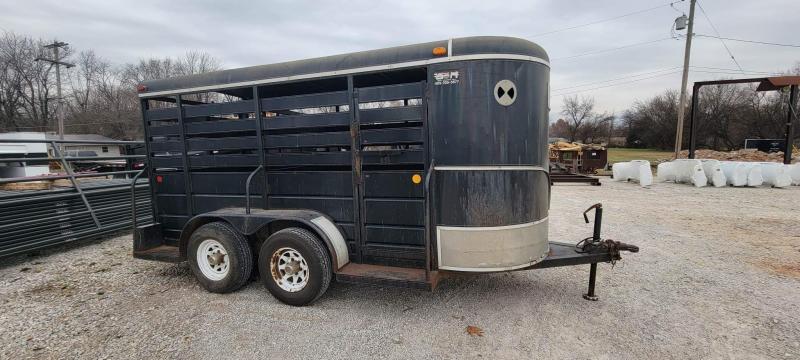USED 1991 S and H 14' x 5' Bumper Pull Livestock / Stock Combo Trailer USED 1991 S and H 14' x 5' Bumper Pull Livestock / Stock Combo Trailer