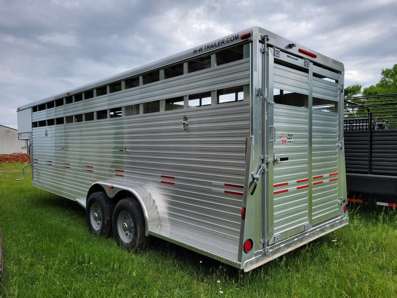 2022 W-W Trailer 24' x 7' Bright Line Stockman Livestock Stock / Stock Combo Trailer 2022 W-W Trailer 24' x 7' Bright Line Stockman Livestock Stock / Stock Combo Trailer