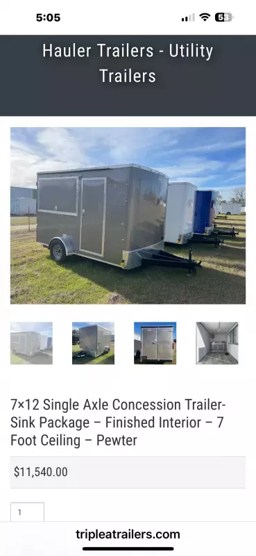 2025 Cargo Craft 7×12 Single Axle General Trailers