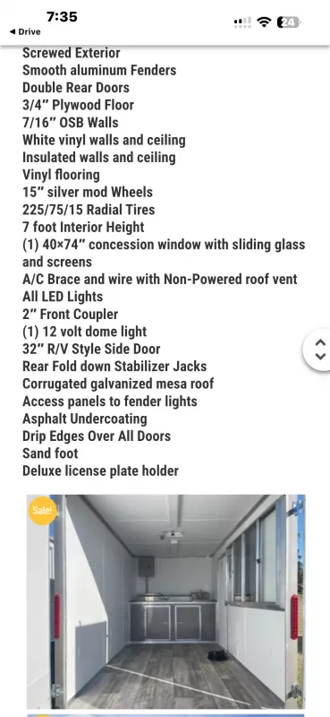 new Vending / Concession Trailers Cargo Craft  for sale, in Auburn, GA Thumbnail 3