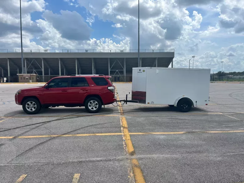 2025 Stallion 5x10 Enclosed Cargo Trailer, Single Axle, Rear Double Doors