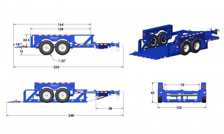 new Equipment / Flatbed Trailers Air Tow  for sale, in Hustisford, WI Thumbnail 3