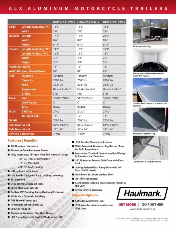 used Motorcycle / Cycle Trailers Haulmark  for sale, in Westerville, OH Thumbnail 10