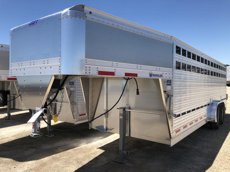 2021 EBY 22'x7'6"x6'6" Wrangler Livestock Gooseneck Trailer 2021 EBY 22'x7'6"x6'6" Wrangler Livestock Gooseneck Trailer